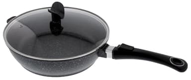 Pradel Excellence - 52393M - Sauteuse 28cm "Façon Pierre" en Fonte Aluminium, tous Feux dont Induction