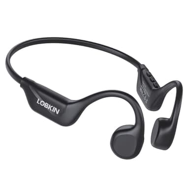 LOBKIN Casque Conduction Osseuse, Étanche IPX5 Écouteurs à Conduction Osseuse Oreille Ouverte Bluetooth 5.4, Casque Osseux sans Fil pour Fitness Cyclisme Course à Pied, 10 Heures d'Autonomie