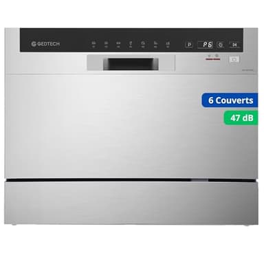 GEDTECH - Lave vaisselle Table Top GLV6T47SL - 6 couverts - 47 dB - Départ différé