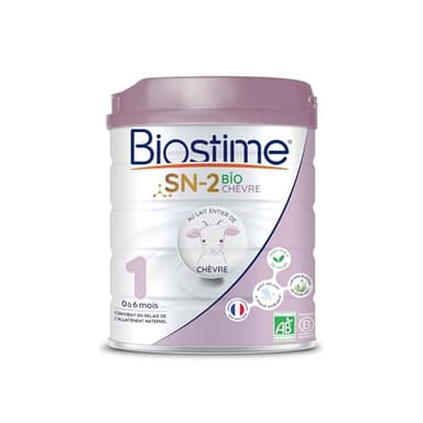 Biostime SN-2 Bio Lait infantile en poudre à base de lait de Chèvre 1er Âge de 0 à 6 Mois 800g