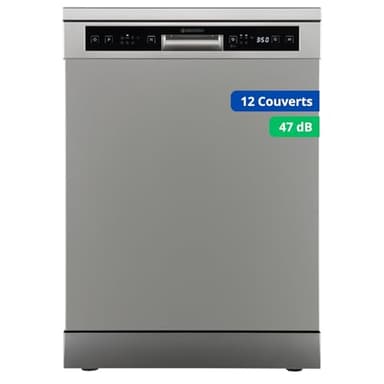 GEDTECH GLV1247SLN - Lave-vaisselle posable - 12 couverts - 47 dB - Départ différé
