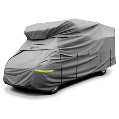 MRWIZMS bache de protection camping car,housses pour camping-car et caravane haute qualité,durable et résistante, elle offre une protection solide pour votre camping-car. Facile à monter et à démonter