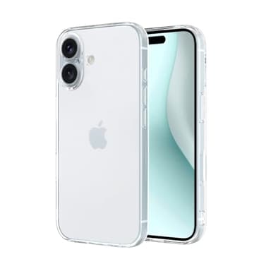 Captor Coque Transparente pour iPhone 16, étui TPU en Silicone Souple Souple et Fin avec Bord surélevé pour écran et Protection Appareil Photo (Bords surélevés et Protection de l'appareil Photo)