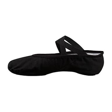 Bezioner Demi Pointe Pantoufle de Ballet Rose et Noir Chaussures de Danse pour Enfants, Adulte