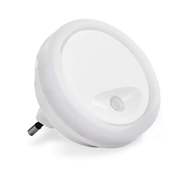 SCS Sentinel, HEC0048, Veilleuse bébé, Veilleuse Chambre Enfant, Alimentation sur Prise Secteur, Détection crépusculaire, 6 x 6.5 x 6.5 cm, PlugLight Blanc