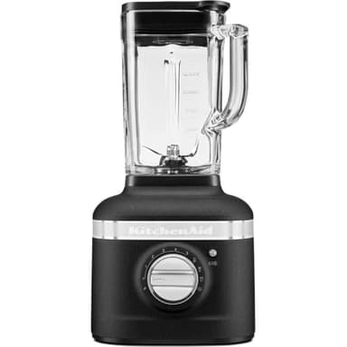 KitchenAid Blender K400 - Bol en verre de 1,4 L - Mixeur électrique pour smoothie - Smoothie maker - Puissance 1200 W - 3 programmes préréglés et 5 vitesses - Truffe noire
