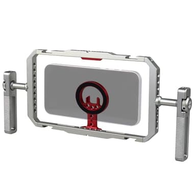 SUNLYTOUR Cage magnétique Universelle pour téléphone avec poignée, kit de Cage pour Smartphone avec poignée rotative à 360° et Autocollant magnétique pour iPhone 17/16/15/14/13 et téléphones Android