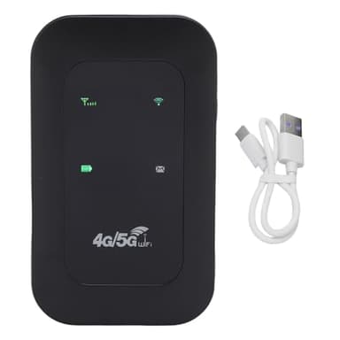 4G Wi FI Mobile Hotspot, Routeur Wi FI Portable 300 Mbps de Grande Vitesse, 10 Appareils Connectés, Petit Appareil Réseau WL avec Emplacement pour Carte SIM pour Voyager,