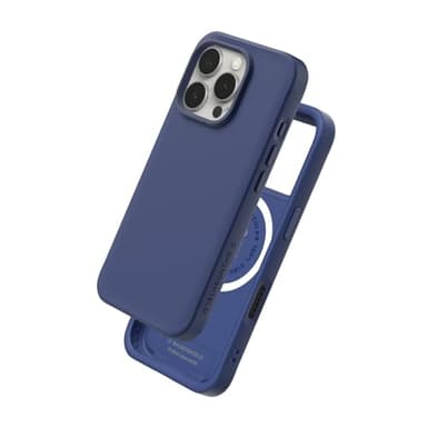 RhinoShield Coque Compatible avec MagSafe pour [iPhone 16 Pro Max] | SolidX - Coque renforcée avec Absorption des Chocs Design Fin Protection Contre Les Chutes de 3,5 m – Bleu Outremer