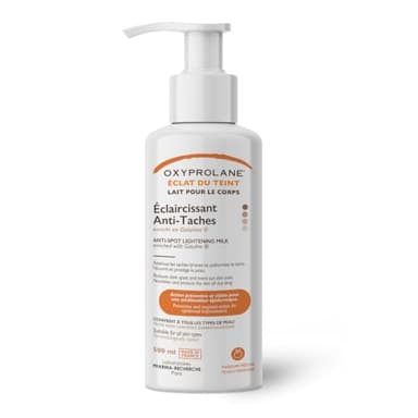 Oxyprolane® Eclat du Teint – Lait Éclaircissant Anti-Taches | Hydratant, Unifiant & Nourrissant – Gatuline® Spot-Light, Curcuma & Beurre de Karité – Soin Corps Teint Terne ou Taches Pigmentaires