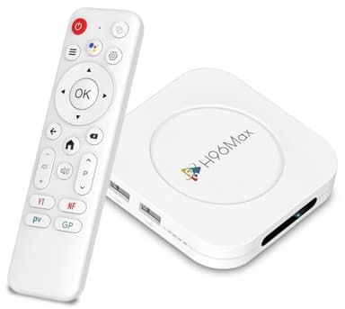 LEFFOT M1 Plus 4K Ultra HD Android 14.0 TV Box, 4Go RAM + 32Go ROM, Boitier IP-TV Android pour TV Streaming, Soutien 8K Décodage, Contrôle Vocal, WiFi 6, BT 5.4, HDR10, RK3528 Quad Core A53