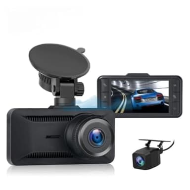 Orzym Dashcam 4K Pro, Caméra Voiture 4K + 1080P Avant et Arrière, Vision Nocturne, Surveillance Parking 24h/24 (4k+1080P+Allume-Cigare,64GB)