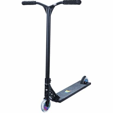 NKD Trottinette Stunt Nitro Rainbow-Black | Roulements ABEC-9 haute performance | Cadre en aluminium léger | Guidon réglable à 360°