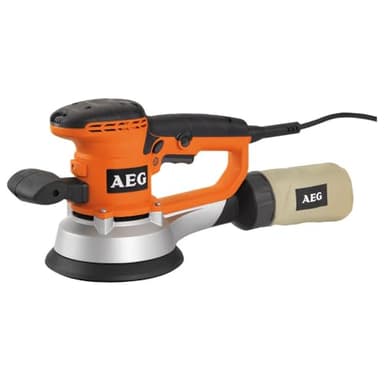 AEG - Ponceuse Excentrique 150 mm EX 150 ES – Moteur Puissant, Variateur Vitesse, Système d’Aspiration Intégré – Finitions Précises sur Bois, Peinture, Métal