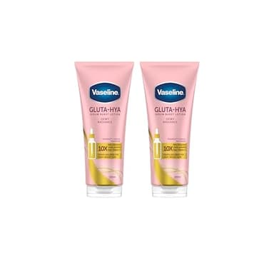 Vaseline Gluta-Hya Dewy Radiance, Lotion Hydratante Riche en Antioxydants, Texture Légère, Absorption Rapide, Peau Douce et Radieuse, Technologie GlutaGlow et Acide Hyaluronique, 2 x 200ml