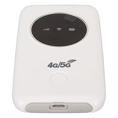 Modem 5G SIM, 4G LTE USB-WLAN Modem 150 MBIT/S Router Mobile déverrouillé 5G avec SIM Card Slot Mobile Hotspot Construit en 3200 MAh Connectez jusqu'à 10 Appareils