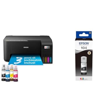 Epson EcoTank ET-2862 avec Une Bouteille d'encre supplémentaire (Noire)