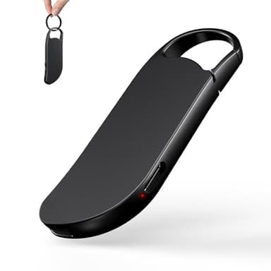 Dictaphone Enregistreur Vocal 64 Go, Clooissr Dictaphone Numérique en Une Touche, 1536 kbps Portable Enregistreur Audio avec Réduction de Bruit, Activation Vocale pour Interviews Cours Réunions