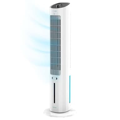 Cecotec - Rafraîchisseur d’Air EnergySilence 2000 SkyCool - 65 W, Capacité de 3.5L, 3 Vitesses, Oscillation Automatique à 70º, Roues Multidirectionnelles et 2 Tubes Réfrigérateurs