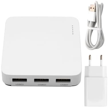 Breeshy Le Serveur d'impression Filaire Connecte 3 Imprimantes USB en Même Temps et Partage Un Réseau Standard 100 M pour WiFi/BT4.0 Prise UE