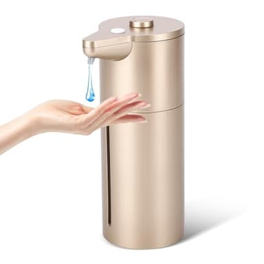 Distributeur de savon automatique sans contact, cuisine et salle de bain, mains libres, volume réglable, longue durée de vie, compatible avec savon épais et fin, facile pour les tout-petits, sans