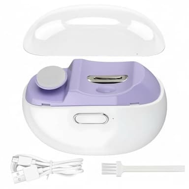 Coupe Ongle Électrique avec Lumière LED et Polisseur, Pour Pieds Et Mains, Adultes Et Personnes âgées, 2 Vitesses, Rechargeable, pour Bébé, Enfants, Adultes, Personnes Âgées