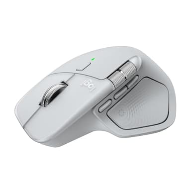 Logitech MX Master 4, Souris sans Fil Ergonomique avec Retour haptique de Performances avancées, défilement Ultra-Rapide, Recharge USB-C, Bluetooth, Windows, MacOS - Pale Gray