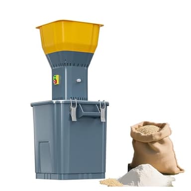 ZYGPH Moulin à Grains électrique Portable 30L/45L, broyeur à maïs 1300W avec 7 Tamis de broyage, Moulin à Farine Robuste pour Petites exploitations agricoles et particuliers (30L)