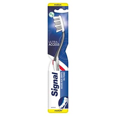 SIGNAL - Brosse à Dents Ultra Access - Une tête compacte pour atteindre toutes les zones - Nettoyage impeccable de l'intégralité de la bouche - Médium x1