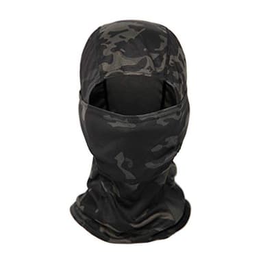 ZHjuju Cagoule de Camouflage Polyvalente, Masque Visage Respirant pour Moto, Hommes Femmes, Sports de Plein Air, Chasse, Cyclisme, Motocyclisme, Sports de Ski