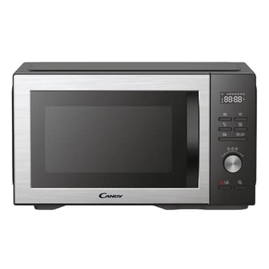 Candy CMGA31EDLB Four Micro-ondes, Gril Quartz 1000W, Grande Capacité 31L, Recettes Automatiques, Fonction Gril, Nettoyage Auto, Programmateur digital, Fonction décongélation, Noir Silver