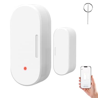 Capteur de Porte et de Fenêtre Intelligent, Nécessite Connexion ZigBee Gateway,détecteur sans Fil pour système d'alarme et Maison Intelligente, Compatible avec Smart Life/MOES/Tuya(1 Pack)