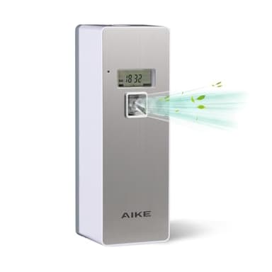 AIKE Distributeur Automatique de Désodorisants pour Usage Commercial, Spray Désodorisant Automatique, Flexible et Programmable, Compatible Avec la Plupart des Désodorisants, écran LCD