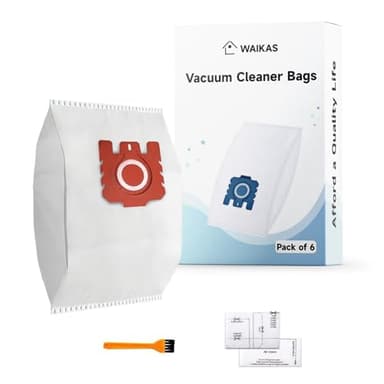 Lot de 6 sacs d'aspirateur pour Miele Complete C3/C2 et Classic C1 - Remplace GN avec 1 filtre moteur et 1 filtre d'évacuation [Compatibles avec les séries S8, S5, S2, S6]