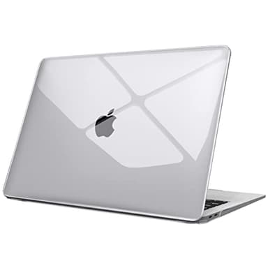 FINTIE Coque Compatible avec MacBook Air 13 Pouces M1 (A2337) / MacBook Air 13 2020/2019/2018 (A1932/A2179), Etui Rigide Fin Housse Légère en Plastique, Transparent Cristallin
