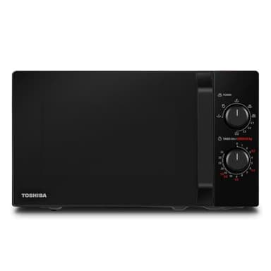 Toshiba MW2-MG20P(BK) 3-en-1 Four Micro-ondes Grill Combiné, 20 L, 5 Niveaux de Puissance Réglables, Minuteur, 800 W, Grill 1000 W, Noir