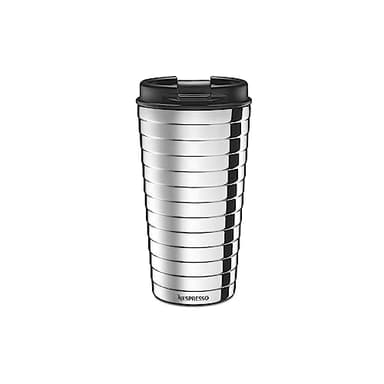 Nespresso Touch Mug de voyage en acier inoxydable, argenté, 345 ml