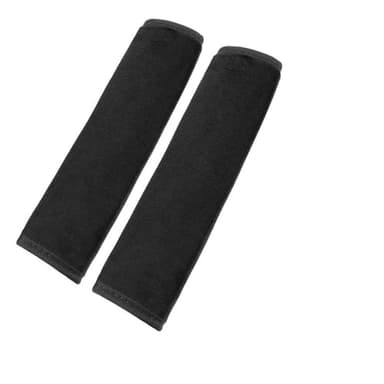 Zegnuem Coussinets de ceinture de sécurité pour voiture - Respirants et épais - Rembourrés contre la pression - Offrez-vous et à votre famille un voyage détendu (noir)