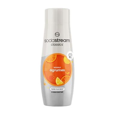 SodaStream Concentré Agrumes Sans Sucres pour Machine à Eau Pétillante et Soda | Préparez jusqu'à 9 Litres de Soda aux Agrumes en Quelques Secondes, 440ml