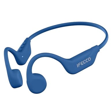 IFECCO Casque Conduction Osseuse Bluetooth 5.4 - Écouteur Conduction Osseuse Oreilles Ouvertes avec Micro,IPX5 Étanche Ecouteur Osseux pour Cyclisme,Course à Pied Sport