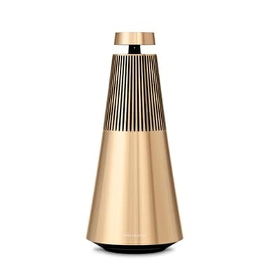 Bang & Olufsen Beosound 2 (3e génération) – Enceinte WiFi et Bluetooth pour Maison, Enceinte sur Pied ou étagère avec Son à 360° Qui remplit la pièce, Design en Aluminium de Haute qualité - Gold Tone