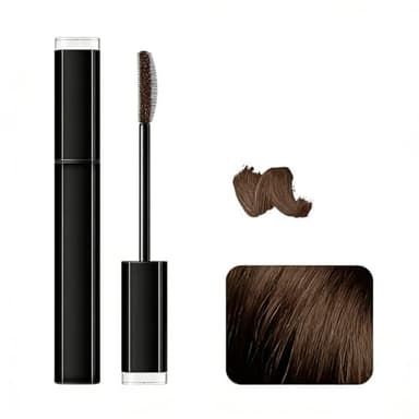 LuLiyLdJ Retouche Racines Cheveux Mascara Cheveux Blanc 2-en-1 Double Embout, Couvre Instantanément les Cheveux Gris, Effet Naturel