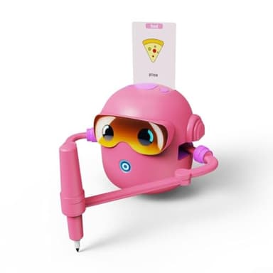 Feeshoppher Robot éducatif interactif de dessin pour enfants avec batterie rechargeable de 1800 mAh et 100 cartes d'apprentissage de l'anglais pour le plaisir créatif et le développement des