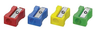 Westcott 14207 00-I facile, Taille-crayon en plastique 4 couleurs assorties Lot de 20