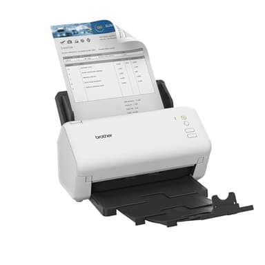 BROTHER ADS-4100 Scanner de Documents Bureautique | Recto - Verso | A4 | Rapide 35 Pages/Minute | Scan to USB | ADF de 60 Feuilles