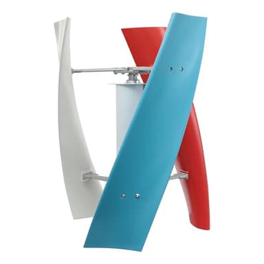 Eolienne de Jardin 220v Kit - Complet Éolienne Verticale Magnétique 100W/200W/300W 12V/24V - Kit Complet avec Contrôleur pour Bateau, Gazebo et Usage Domestique,200W-12V