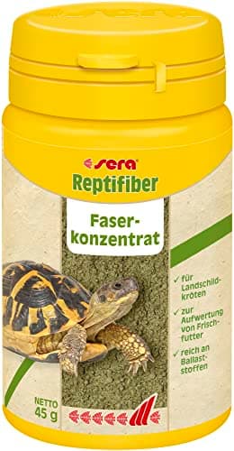 sera Reptifiber - 100 ml - Complément alimentaire à base d'un concentré de fibres végétales naturelles pour tortues terrestres et tous les reptiles mangeurs de plantes - Pour l'alimentation : automne, hiver et printemps