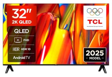 TCL 32V5C – TV QLED Direct LED Smart Full HD 32" avec Android TV​ & HDR - Compatible avec Google Cast & Google Home, Design Mince
