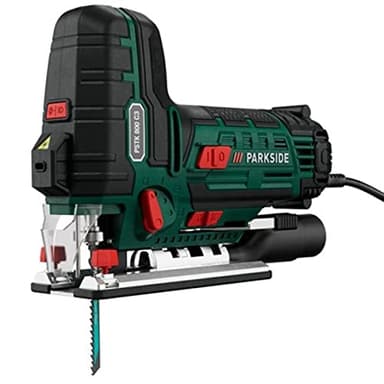 Scie à pendule PARKSIDE PSTK 800 C3 électrique 800 W pour bois métal, 4 lames (Swiss Made), laser et lumière de travail à LED