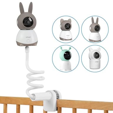 ieGeek Support de caméra pour bébé, Moniteur/caméra/téléphone Portable/Support de caméra pour bébé, Flexible, adapté au lit Berceau, Compatible avec Baby 1T/Baby 4/Baby 7S